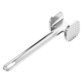 Meat Tenderizer, Meat Mallet Aluminum Alloy, Double Sided Meat Tenderiser Spiked & Flat Hammer, Versatile Tender Meat Hammer for Steak, Chicken, Poultry, Beef, Cooking Enthusiasts