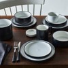 Noritake ColorTex Stone Black 9-3/4" Stax Dinner Plates, Set of
