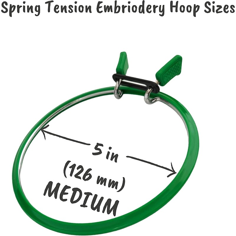 Nurge Premium Quality, Metal Spring Tension Embroidery Hoops, Cross Stich