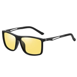 Feisedy B1115 Men's Polarized Sunglasses, Dimming, Discoloring, UV400 Protection, UV Protection, Women's, Sunglasses, Ultra Lightweight, Fishing, Driving, Night, Driving Out, yellow