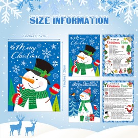 Syhood 80 Pcs Christmas Trivia Games Question and Answer Cards Family Activities Festival Guessing Games Christmas Games for Families Holiday Guessing Party Supplies for Xmas Party (Blue, Snowman)