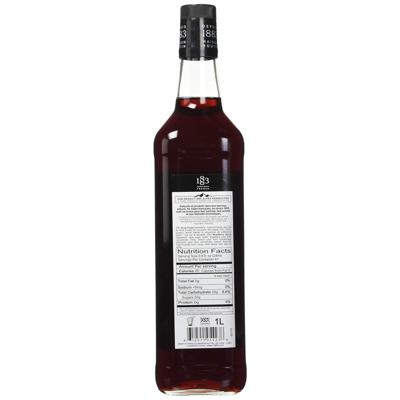 1883 Maison Routin - Strawberry Syrup - Made in France