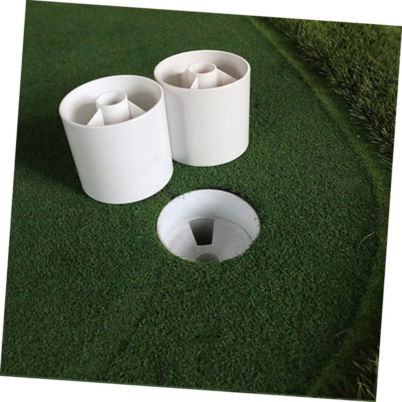 Toddmomy 2pcs Plastic Golf Hole Cup Golf Green Cups Practice