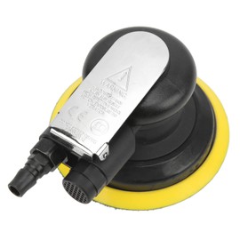 12000RPM Pneumatic Sander Air Palm Random Polisher Grinding Machine with 5 Inches Chassis for Car Body Furniture Metal Glass Woodworking