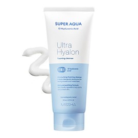 Missha Super Aqua Ultra Hyalon Cleansing Foam 200ml 1ea / 미샤 수퍼 아쿠아 울트라 히알론 클렌징 폼 200ml 1개