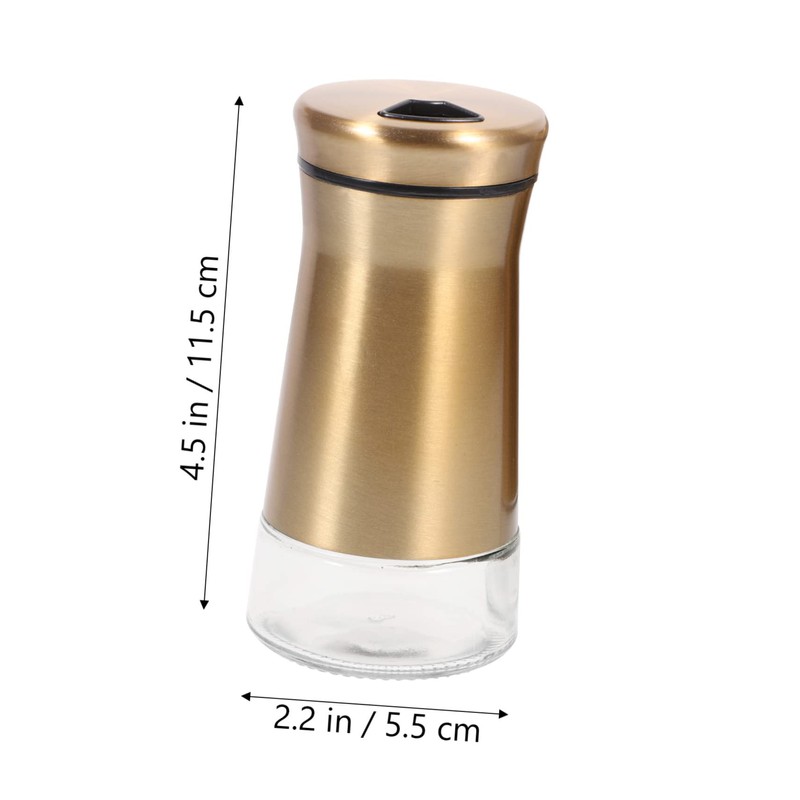 MAGICLULU Salt Pepper Shaker Set Stainless Steel Condiment Bottles Lids