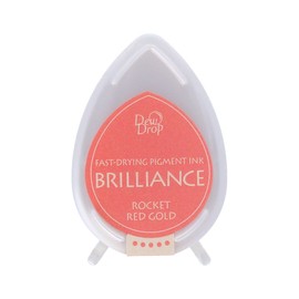 Tsukineko Brilliance Dew Drop Ink Pads - Rocket Red Gold