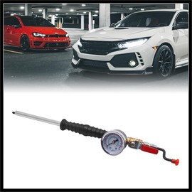 Hihaha Portable Quick Connector Truck Car Tire Tyre Air Chuck Inflator w Pressure Gauge Durable Material