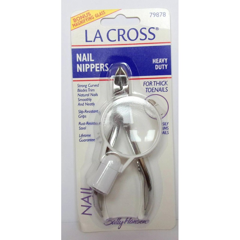 LaCross Heavy Duty Nail Nippers with Bonus Magnifying Glass 79878
