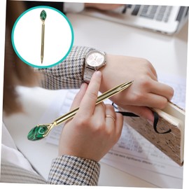 Operitacx Crystal Egg Pen Blue Pens Ballpoint Office Decor Erasable Pens Black Ballpoint Pens Ballpoint Pens Blue Ink Pens with Charms Portable Pen Manga Pen Gold Diamond Pen Stylus Amethyst