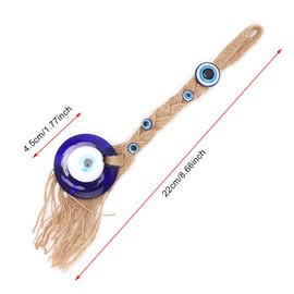 Turkish Glass Amulet Classic Blue Evil Eye Blessing Charm Wall Hanging Home Pendant Ornaments