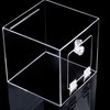 4 Pcs Transparent Plastic Hinges - Acrylic Piano Hinge Self-Adhesive