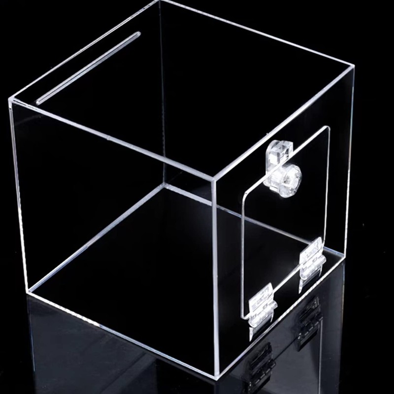 4 Pcs Transparent Plastic Hinges - Acrylic Piano Hinge Self-Adhesive
