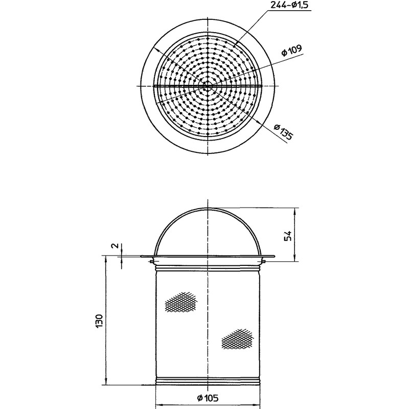 SANEI H650AF Sink Drain Stopper Basket, Catches Fine Garbage, Stainless