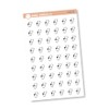 Health Icon Planner Stickers, Dr. Appointment Icon Planner Stickers, Black