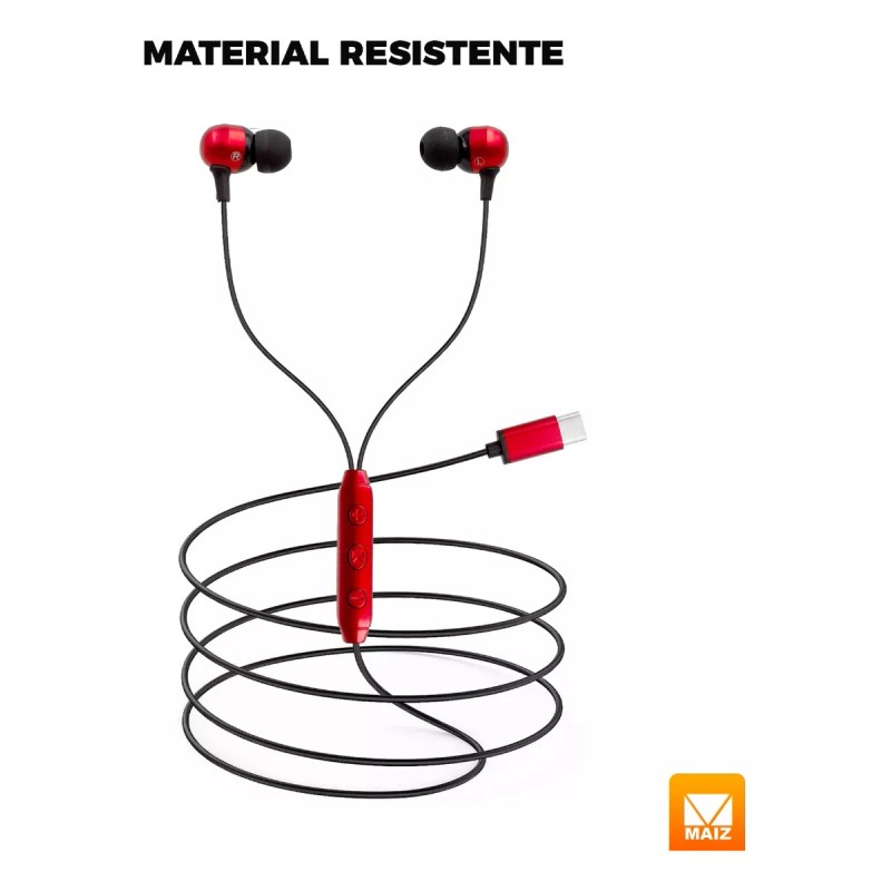 Maíz Audifonos Manos Libres Alambricos In Ear Celular Microfono