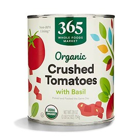 365 by Whole Foods Market, Organic Crushed Tomatoes With Basil, 28 Ounce