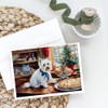 Caroline's Treasures DAC3891GCA7P Westie Christmas Cookies Greeting Cards Pack of