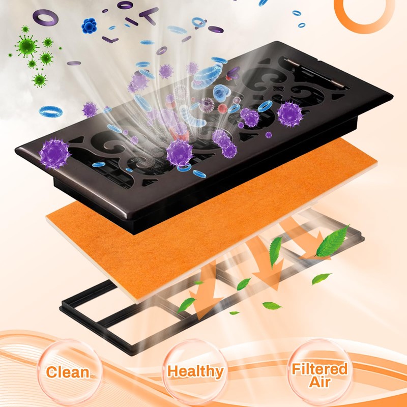 4 Pcs Replacement Filter Pads 10.5 x 21.75 Inches Compatible