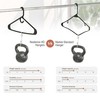 NEATERIZE Ultra Heavy Duty Plastic Clothes Hangers - Black -