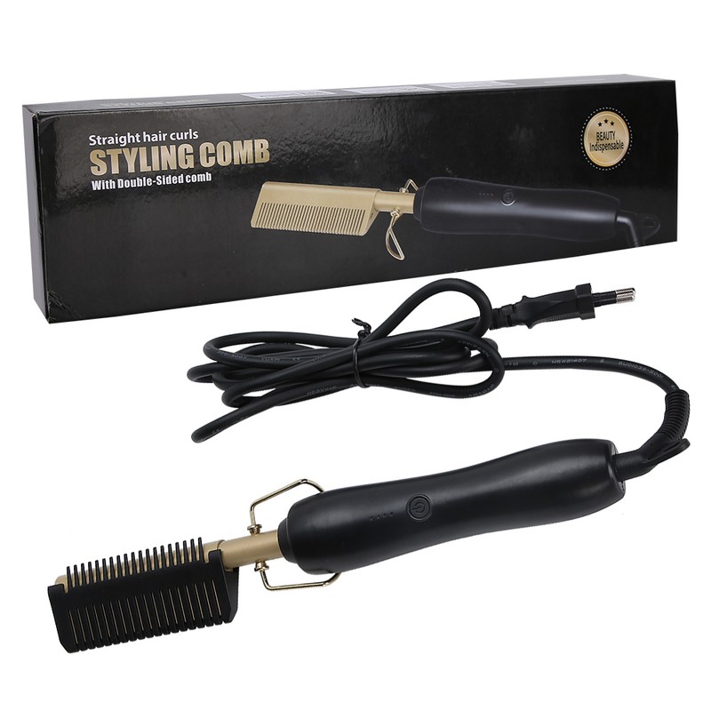 Hair Straightener Comb Wet Dry Dual Use Multi Functional Men