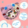 Fyyvalur Cuddly Toy Kitty with Keyring 10 cm - Dark