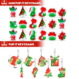 Premium Christmas Party Favors for Kids 3-10 (100PCS Bulk) - Stocking Stuffers Bulk Fillers with Pop Its & Fidget Toys, Santa Goody Bags Fillers, Classroom Prizes, Pinata Toys Box