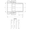 1/2" inch Threaded Pipe Joint Union Fittings Female x Male