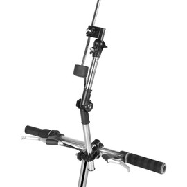 Yosoo Universal Umbrella Stretch Stand Holder 360 Grados Adjustable Cochecito de bebé Silla de Paseo Silla de Bicicleta Sol/Lluvia Paraguas Montaje Negro