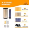 WDPART Filter Kit 6Pcs for LS Tractor MT125 Replace OE#11930535150