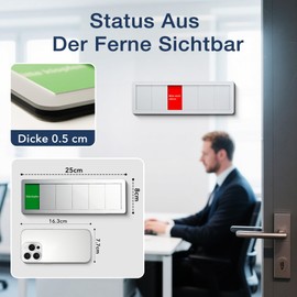 Office Door Sign 6 Options Please Do Not Disturb, In A Meeting, Not In The Office, Come In, Am Right Back, Please Knock Signs With Sliding Function