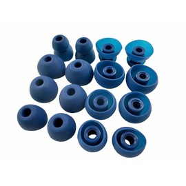 Aginkgo Replacement Ear Tips for Beats Urbeats2.0 Tour2.0 ibeats Beats x, Beats Flex Secure Fit for Powerbeats Pro Silicone Earbuds Washable Sweat-Resistant Noise Isolation 8 Pairs (Dark Blue)