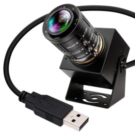 ELP Camera, 13 Megapixel, Webcam, Wide Angle 75 Degree No Distortion, Webcam Module, 2880P, Camera Module, 1/3 inch Sony IMX214 Web Kamel, FHD, 13 MP, Webcam Module for USB Digital Microscope,