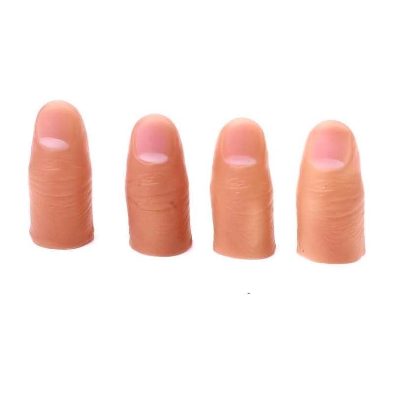 MOMOMAGE 5 Pcs Hard Thumb Tip Finger Fake Magic Tricks