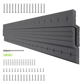 French Cleat Hanger Heavy Duty 30 inch - Aluminum Alloy Z Clips Brackets Heavy Mirror Mounting Hardware 100 lbs Load Interlocking Z Hangers Picture Hanging Kit, 1 Pair Black