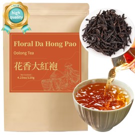 Yuexi Da Hong Pao Floral Dahongpao Tea Oolong Tea Loose Leaf Big Red Robe Chinese Tea Dahongpao Oolong Fujian Wuyi Mountain 120g/4.23oz 大红袍 花香型 花香大红袍 乌龙茶 福建武夷山岩茶