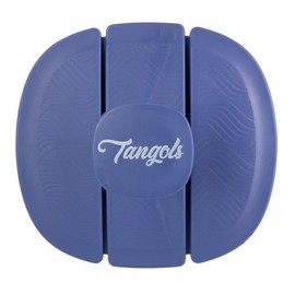 Tangols Triple-Fold Elastic Shampoo Hair Brush with Flexible-Soft Bristles, Promotes Hair Growth & Dandruff Removal, Scalp Exfoliator Head Massager Shampoo Shower Brush for All Hair Types (Blue)