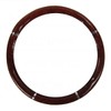 Synthetic Leather Grain Pattern Steering Wheel Cover - Mahogany