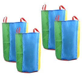 4 Pcs Potato Sack Race Bags, Double-layer Thickened Colorful Jumping Bag, Jumping Race Bag for Children Adults, Sports Day Kit Outdoor Lawn Games for Family Activities Backyard Picnic Party, 50x70cm