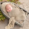 ROSENICE Newborn Baby Stretch Wrap (Beige)