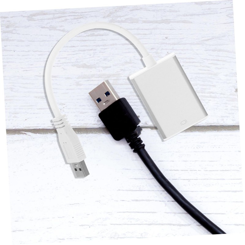 Operitacx USB zu Adapterkabel Video für Pc Laptop HDTV Unterstützt