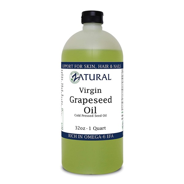 GrapeSeed Oil-Cold Pressed, Virgin, Undiluted, 100% Pure Grape Seed Oil (32 Ounce)