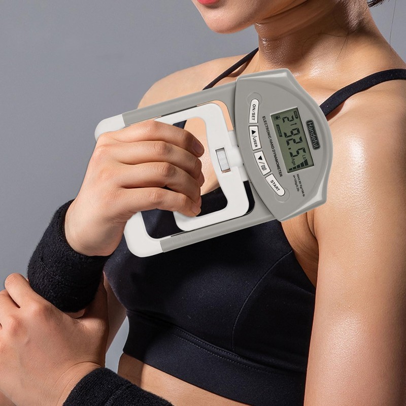 Handeful Grip Strength Tester, Hand Grip Dynamometer (198Lbs / 90Kgs),