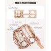 EACHY Travel Makeup Bag, Large Capacity Cosmetic Bags for Women,