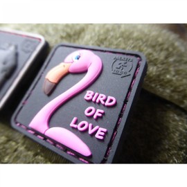 Jackets To Go Strawberry Air Freshener Flamingo Bird Patch of Love – Lightly Fragranced nach Limited 3D Rubber Patch
