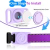 [2 Pack] Waterproof AirTag Dog Collar Holder Case, Silicone Full-Body
