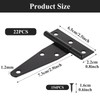 GBACHOOSE 22 Pack T Strap Hinges 3 Inch Heavy Duty