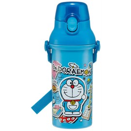 Skater PSB5SANAG-A Doraemon Water Bottle Sticker, 16.9 fl oz (480 ml), For Kids, Antibacterial, Plastic, Made in Japan