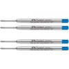 Faber-Castell Ballpoint Pen Refill (Pack of 4, Extra Wide, Blue)