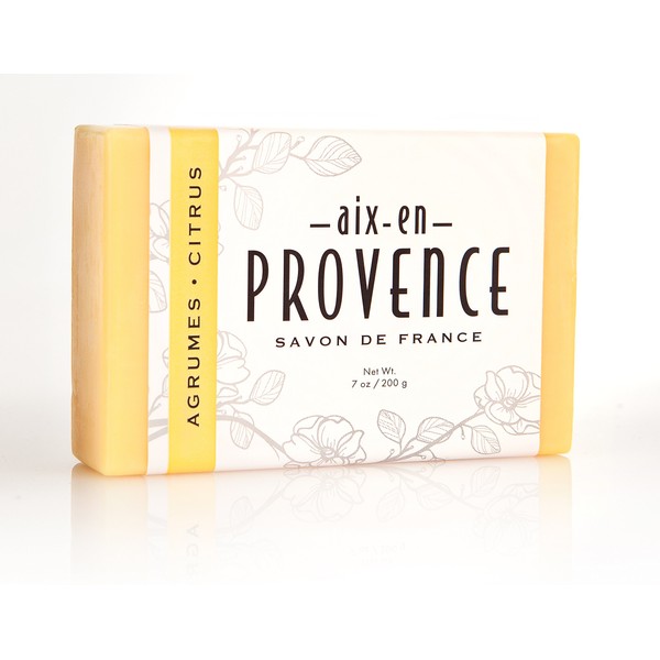 Aix en Provence Triple Milled Shea Butter Artisanal French Soap, 200g Soap Bar (5029)